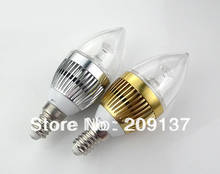 3*3 вт Epistar чип E12 E14 холодный/теплый белый свет высокая мощность светодиодная свеча лампа DHL бесплатная доставка 2024 - купить недорого