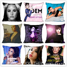 Hot Custom Demi Lovato Square Pillowcase Custom Zippered Bedroom Home Pillow Cover Case More size 40x40cm best gift 2024 - buy cheap