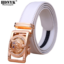 Hot New Brand Designer Belts Men High Quality Automatic Belt Men Leather Girdle Casual Waist Strap With Wolf Heah Buckle 2024 - buy cheap
