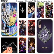 Anime Code Geass Lelouch Silicone Case for Huawei P30 P20 P10 P9 P8 Lite 2017 P30 P20 Pro Mini P Smart 2019 Plus Fashion Cover 2024 - buy cheap