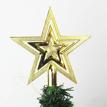 9/14/18cm estrella dorada árbol de Navidad estrella de cinco puntos 3D Navidad hogar Decoración de mesa Feliz Navidad 8z 2024 - compra barato