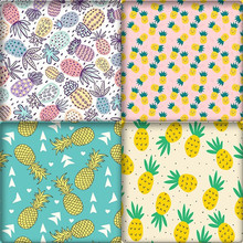 ZDYING 5pcs Pineapple Fruit Pattern Square Glass Cabochon Demo Flat Back Making Findings Wholesale Dropshipping BL001 2024 - buy cheap