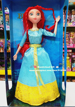 31 см Высокая красивая фигурка принцессы из ПВХ, хорошая девочка с красными волосами, кукла для девочек, лучший подарок на день рождения/Рождество, игрушки для детей, куклы 2024 - купить недорого