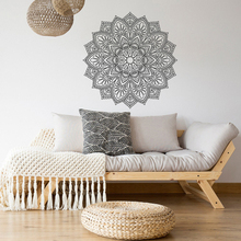 NEW Unique Mandala Decals for Walls- Mandala Wall Decal Sticker- Flower Mandala Wall Decal Boho Bohemian Bedroom Living A12-015 2024 - buy cheap