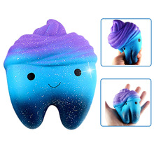 Jumbo Kawaii Soft Squishy Squishies Star Tooth Toy Slow Rising Toys for Kids Adults Squish Relieves Stress Anxiety Antistress 2024 - buy cheap
