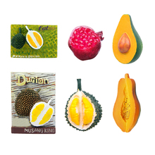Ímã de geladeira 3d tailândia lembrança simulação frutas duriano resina de refrigerador adesivo magnético acessórios de decoração de cozinha 2024 - compre barato