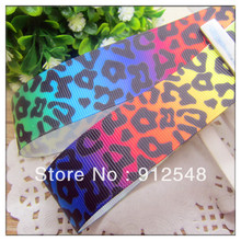 Envío gratis 1 "25mm Color leopardo impreso cinta grogrén cinta, Accesorios para prendas de vestir, cinta para el cabello, md052 2024 - compra barato