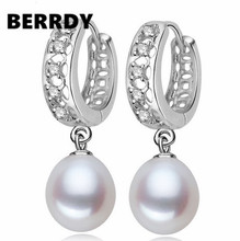 REAL PEARL 3 Color Freshwater Pearl Earrings Fashion Nice Earrings for Beautiful Bride Party Wedding Gift 2024 - buy cheap