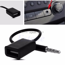 3,5 мм штекер AUX аудио разъем USB 2,0 Женский конвертер Кабель Автомобильный MP3 оптовые продажи и Прямая поставка 2024 - купить недорого