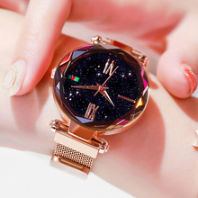 Relógios femininos de luxo senhoras rosa ouro relógio estrelado céu magnético feminino relógio de pulso relogio feminino reloj mujer dropshipping 2024 - compre barato
