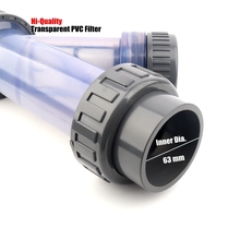 63mm Y-Type Transparent Filter Irrigation System Pump Protection Pipe Filter Fish Tank Aquarium Visible PVC Pipeline Filters 2024 - buy cheap