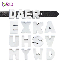 1300pcs 8mm A--Z DIY Slide Letters Charms Fit Wrist Bracelet Band Pet Collar Dog Collar Cat Collar LSSL09*1300 2024 - buy cheap