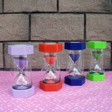 Colorful Plastic Hexagonal Cover Style 30/20 Minutes Hourglass Sandglass Sand Clock Timer Hot 2024 - buy cheap