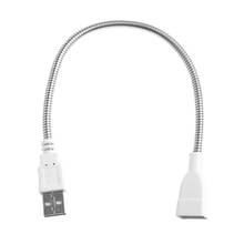 JINSHENGDA USB Male To Female Extension Cable LED Light Fan Adapter Cable Flexible Metal Hose Power Supply Cord L15 2024 - buy cheap
