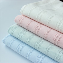 Novo 100*150cm algodão branco pano jacquard tecido pastoral pequeno fresco camisa das mulheres vestir tecido saia d30 2024 - compre barato