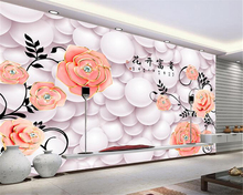 Papel tapiz 3D para paredes, bolsa suave HD grande, fondo rosa para sala de estar, dormitorio, sofá, TV, 3 d Beibehang 2024 - compra barato