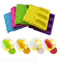1Pcs 3 Cavities Silicone Ice Cream Pop Mold Popsicle Lolly Maker Ice Cube Tray Pan DIY Kictchen Tools 2024 - buy cheap