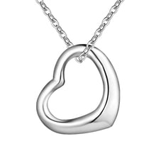 New special female fashion  silver Cute women heart lover women lady charms jewelry necklaces free shipping P063 2024 - buy cheap