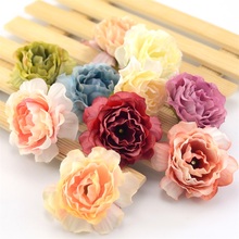 10pcs  4cm Artificial Silk Rose Flowers Heads European Fall Vivid Cheap Carnation Fake Wedding Home Decoration Fake Flower 2024 - buy cheap