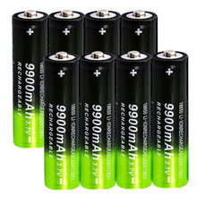 Batería de litio GTF 18650, 3,7 V, 9900mAh, 18650, recargable, para linterna LED, 18650 celdas 2024 - compra barato