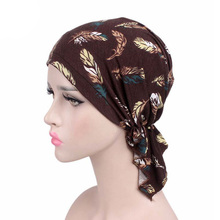 Mujeres Hijabs musulmanes Sombrero estilo bohemio mujer turbante gorro bufanda turbante cabeza gorro envolvente mujeres accesorios para el cabello 2024 - compra barato