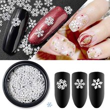 Womeen-copo de nieve de Navidad, herramientas de decoración de uñas, brillo para uñas ultrafino, decoración artística 3D, accesorios de Arte de uñas 2024 - compra barato