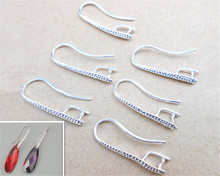 Free HOT 10X DIY Making 925 Sterling Silver Jewelry Findings Hook Earring Pinch Bail Ear Wires For Crystal Stones Beads FY-18 2024 - buy cheap