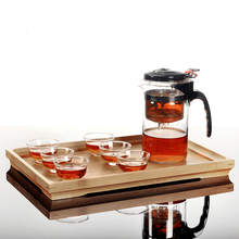 Элегантные китайские чайные чашки, кофейные чашки, кофейник, твердый деревянный поднос, Классический чайный набор, сервировочный чайный сервиз, чайный сервиз 2024 - купить недорого