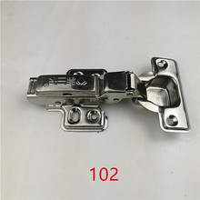 102 Half Overlay Stainless steel Hinges Hydraulic  Damper Buffer Cabinet  Door Hinges Soft Close Furniture hinges 2024 - buy cheap