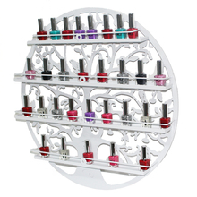 4 Layers Tiers Metal Nail Polish Rack Tree Shape Circular Nail Polish Organizer Manicure Display Shelf Large Nail Polish Storage 2024 - buy cheap