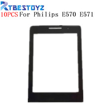 RTBESTOYZ-Pantalla de cristal exterior para Philips, Panel frontal de lente de cristal para Philips Xenium E570 E571, 10 unids/lote 2024 - compra barato