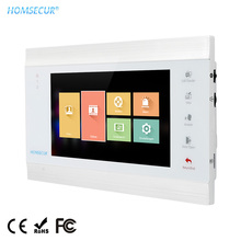 HOMSECUR-Monitor con cable para interior, 7 ", AHD 1024x600 BM705HD-W, sistema de intercomunicación para puerta de vídeo de la serie HDK, detección de movimiento y grabación 2024 - compra barato