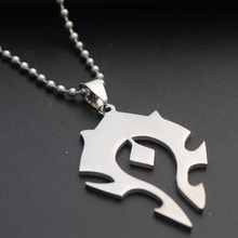 game logo symbol necklace men and women game player popular necklace stainless steel World tribal logo charm pendant necklace 2024 - buy cheap