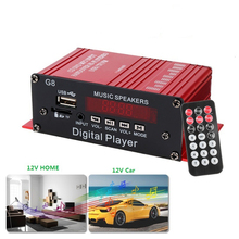 12V Auto bluetooth Stereo Amplifiers Car Audio Amplificador HIFI Audio Power Amplifier FM Radio USB Remote Control 2024 - buy cheap