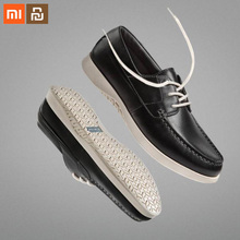 Оригинальная Мужская Уличная Повседневная обувь xiaomi mijia, легкая растягивающаяся подошва, простая мужская обувь на низком ходу, умный дом 2024 - купить недорого