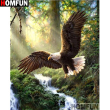 HOMFUN Full Square/Round Drill 5D DIY Diamond Painting "Animal eagle" 3D Embroidery Cross Stitch 5D Home Decor A13041 2024 - buy cheap