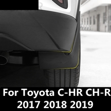 fender Original car Hole position Soft glue Mudguard protection Modification Accessories For Toyota C-HR CH-R 2017 2018 2019 2024 - buy cheap