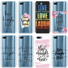 Love Laugh Life Silicone Phone Case For Huawei Honor 8 V8 8C 9 V9 10 V10 MATE 7 8 9 10 20 lite 9 10 20 PRO Honor 10 lite 2024 - buy cheap