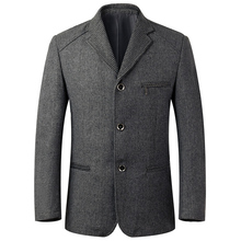 Chaqueta informal con tres botones para hombre, traje Masculino de otoño, color gris, novedad de 2019 2024 - compra barato