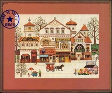 Free delivery Top Quality popular counted cross stitch kit carriage coach wagon in the street 2024 - buy cheap