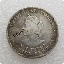 1896 el salvador 1 peso (cólon) cópia moedas comemorativas-réplica moedas moedas medalhas colecionáveis 2024 - compre barato