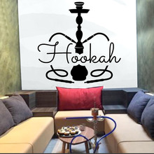 Hookah Bar Wall Stickers Quote Art Wall Decals Wall Vinyl Sticker Hookah Shop Smoke Mural Room Design Pattern Removable B316 2024 - buy cheap