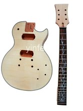 Novo Corpo da guitarra de Alta Qualidade Unfinished pescoço guitarra elétrica de madeira Sólida Body & fingerboard modelo L 1 pcs #2 2024 - compre barato