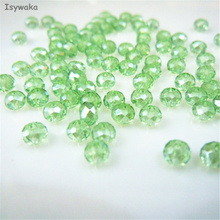 Isywaka Light Green AB Color 3*4mm 145pcs Rondelle Austria faceted Crystal Glass Beads Loose Spacer Beads for Jewelry Making 2024 - buy cheap