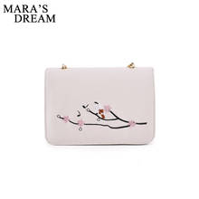 Mara's Dream 2018 Women Shoulder Bags Embroidery Women Crossbody Bags Small Floral High Quality PU Leather Ladies Messenger Bags 2024 - buy cheap