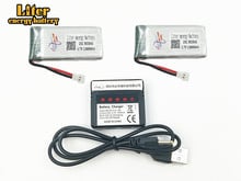 2 шт./лот для X5SC X5SW X3.7V 1300mah 903048 25C 1S вольт 30C Lipo батарея Akku + X4 зарядное устройство для X5SC X5SW RC Quadcopter Drone 2024 - купить недорого