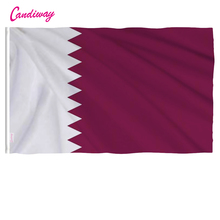 Bandera de poliéster de país Internacional de Catar, decoración del hogar, nueva moda, 3X5 pies 2024 - compra barato