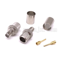 JX connector 10PCS SMA female Jack Connector Crimp For RG8 RG213 RG214 LMR400 RG165 Straight Nickelplated Fast shipping 2024 - buy cheap