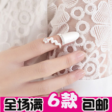 2098 accessories fashion armor finger set rhinestone finger ring pinky ring female 2022 - compra barato