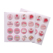 1600Pcs/lot Kawaii Cartoon Pink sticker DIY Handmade Sweet Cake Fruits Desserts Sealing Labels Girls Gifts box sticker wholesale 2024 - buy cheap